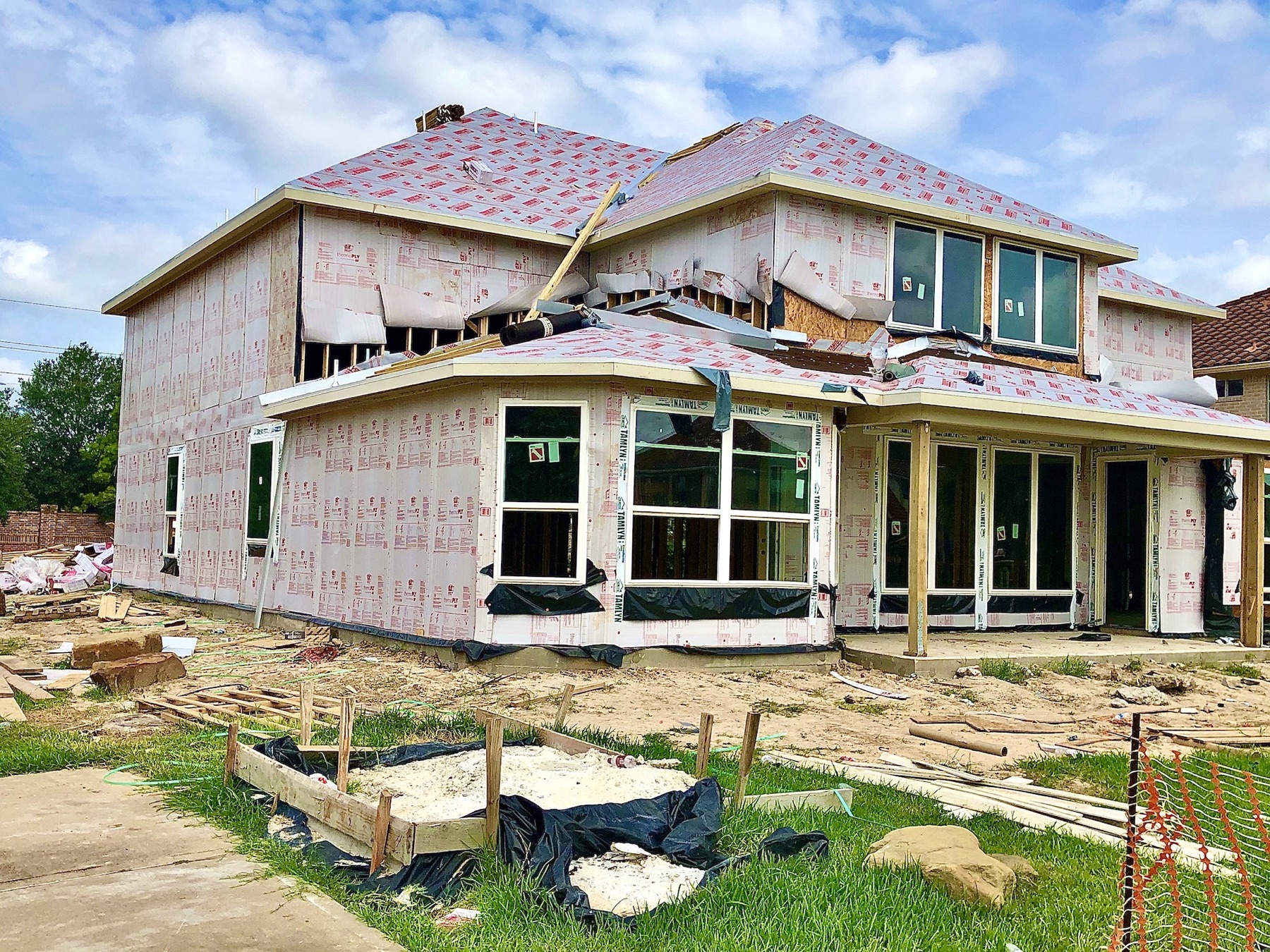 A Nashville home under construction