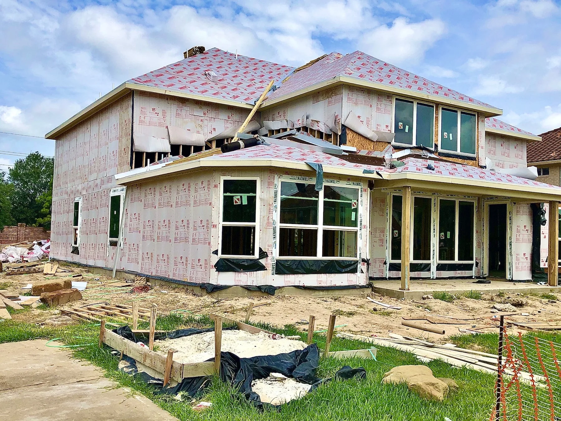 A Nashville home under construction